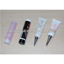 cosmetic packaging plastic tubes with metal screw caps stand up cap